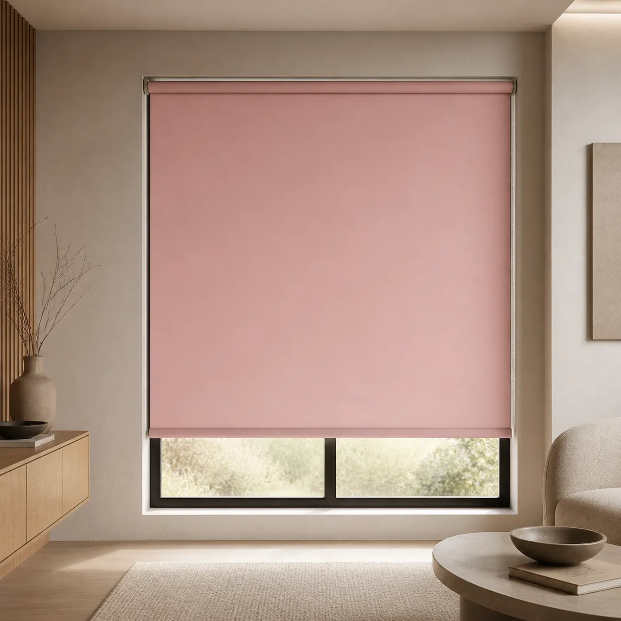 Stor Perde Mat Pembe